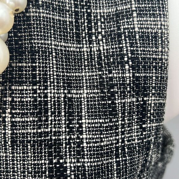 Talbots black white cotton sleeveless dress size 12P - Picture 3 of 9